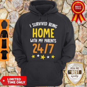 Alternative view of I Survived Being Home With My Parents 24 7 Shirt