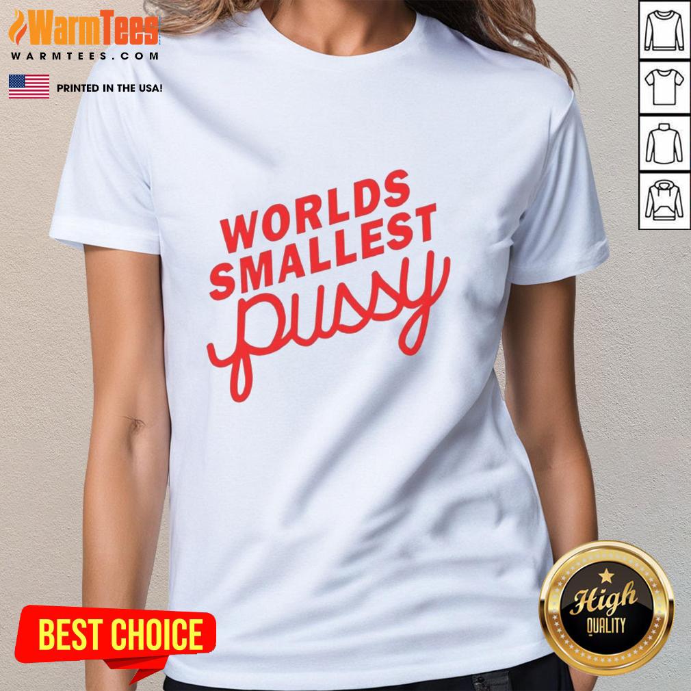 Premium Worlds Smallest Pussy Italics T-Shirt - Image 3