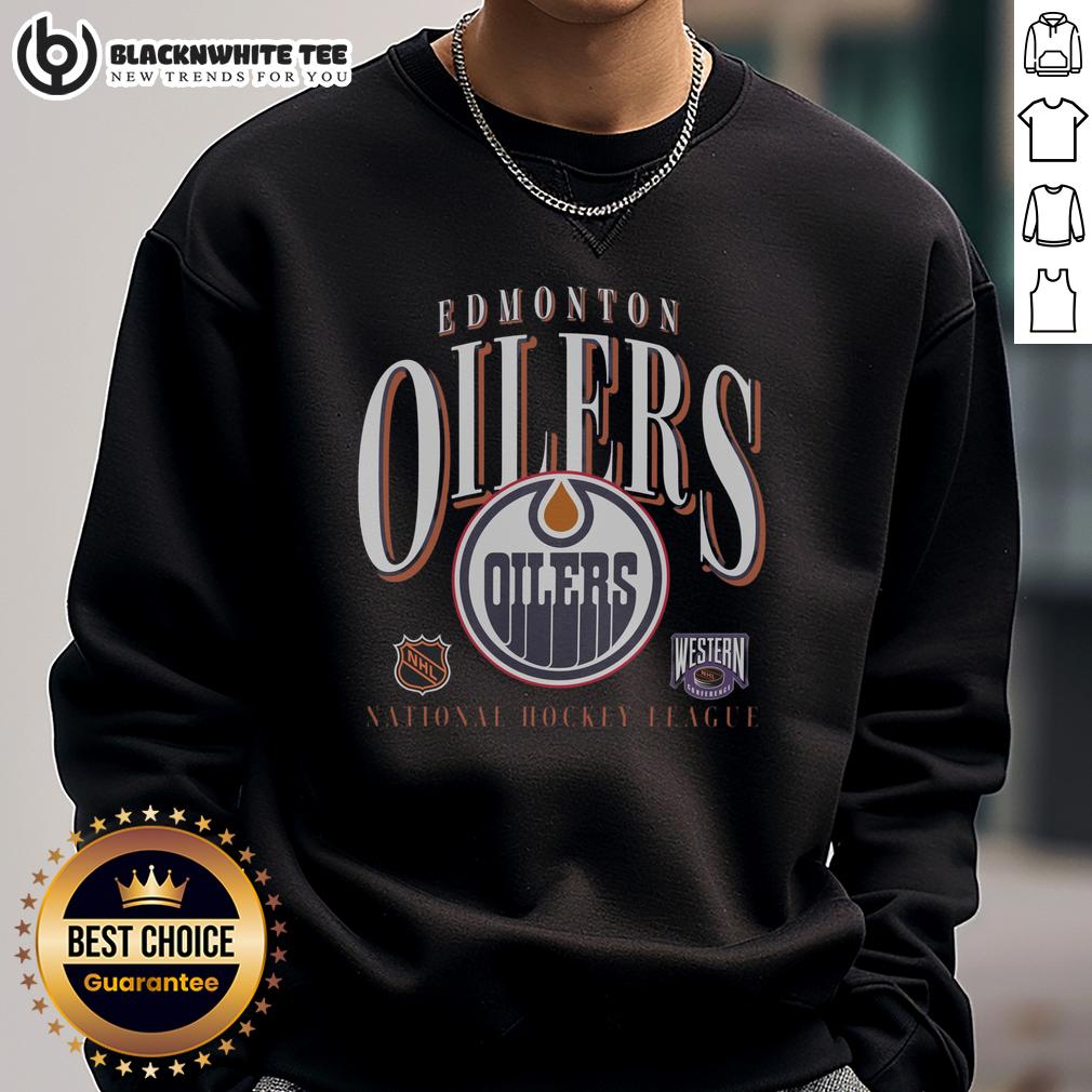 Top Edmonton Oilers Vintage Crease T-Shirt - Image 5