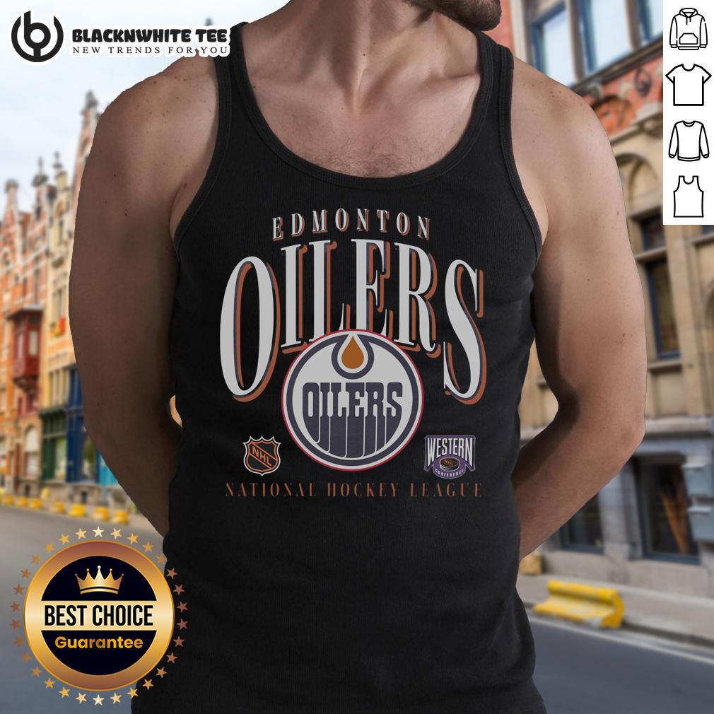 Top Edmonton Oilers Vintage Crease T-Shirt - Image 4