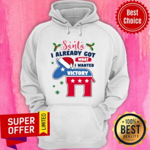 Alternative view of Awesome Joe Biden Santa I Already Got What I Wanted Victory Christmas Shirt