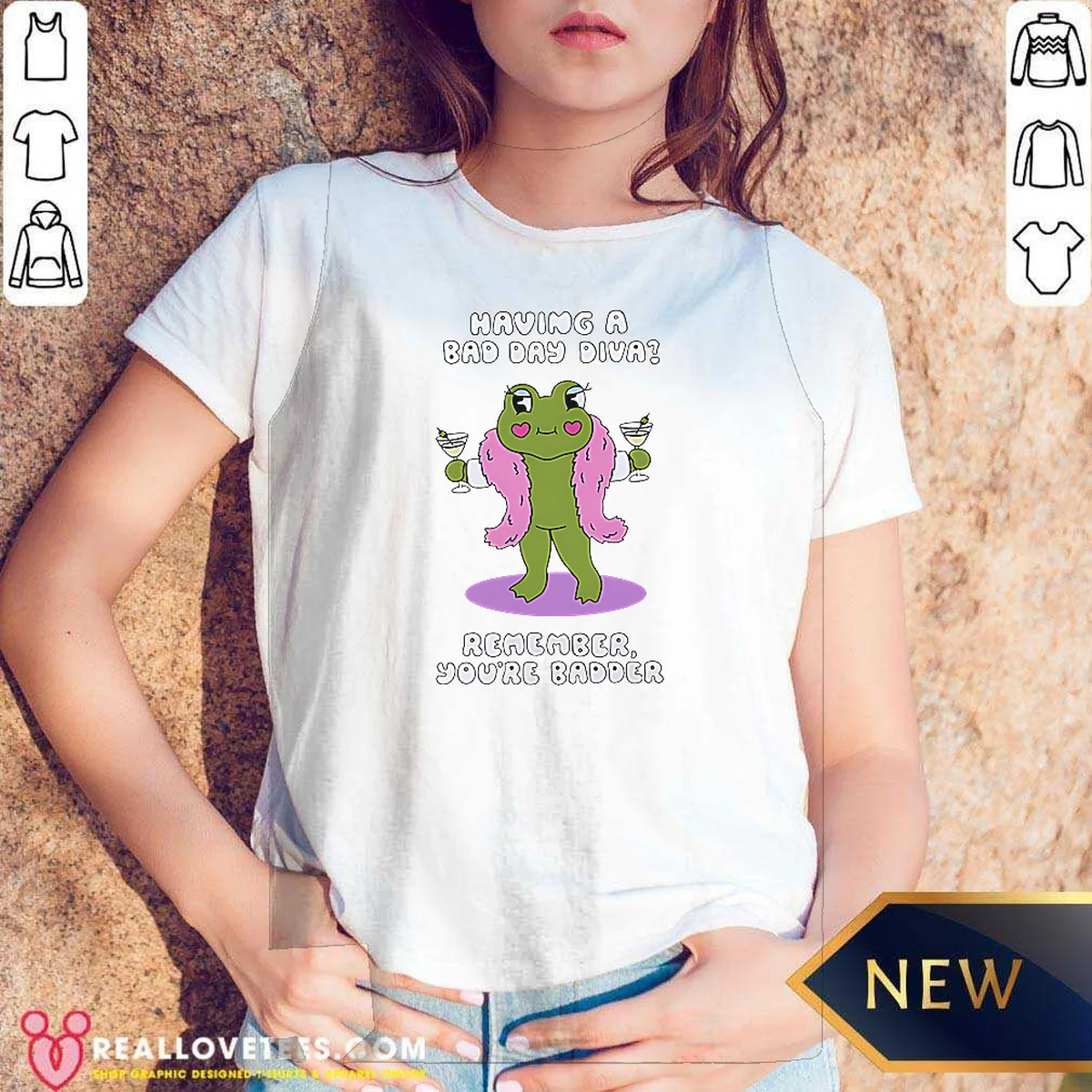 Funny Having A Bad Day Diva Remember You'Re Badder Shirt - Image 2