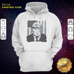 Alternative view of Official America Ribbon Usa Flag Donald Trump 2020 Graphic Shirt