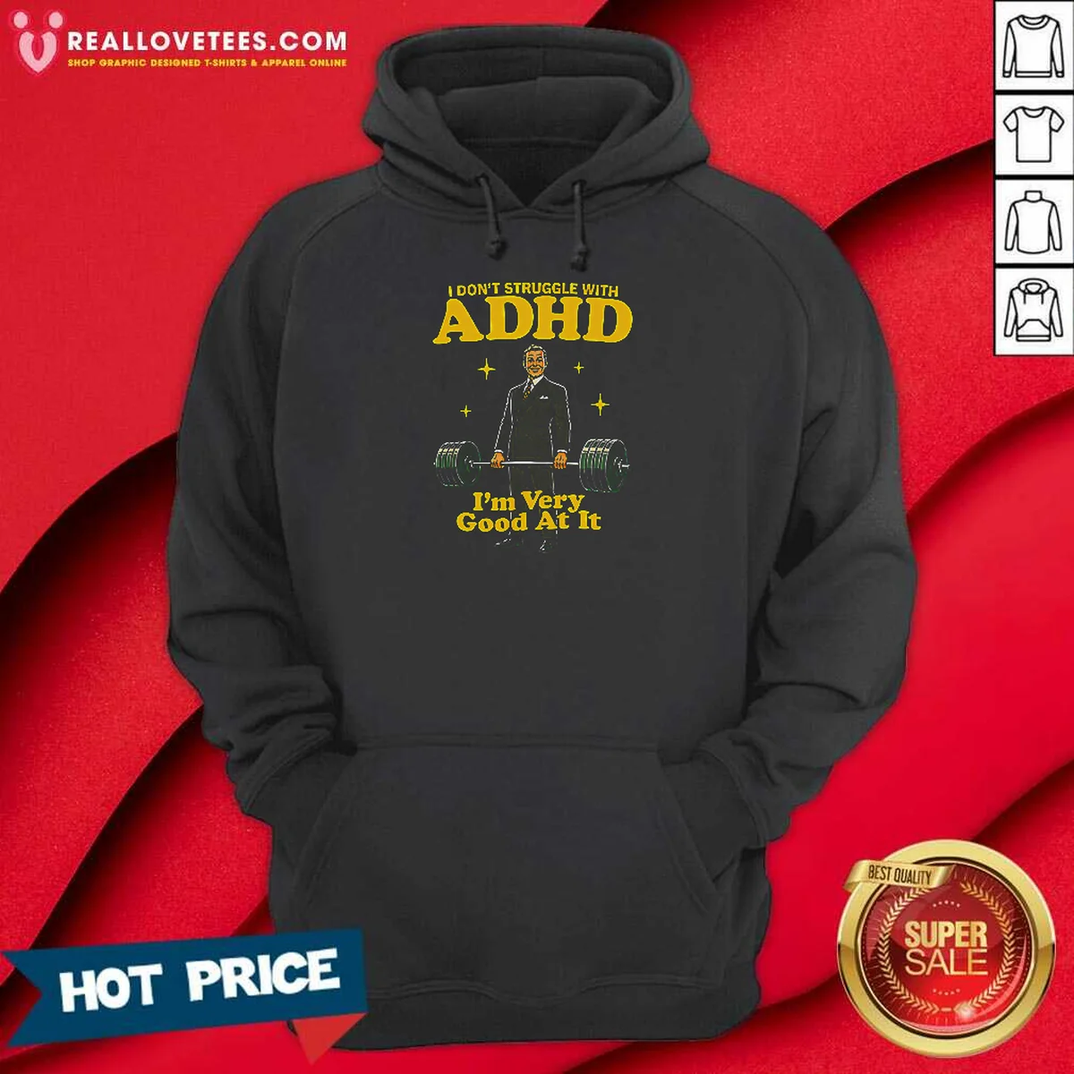 Top Very Good At ADHD Shirt - Image 3