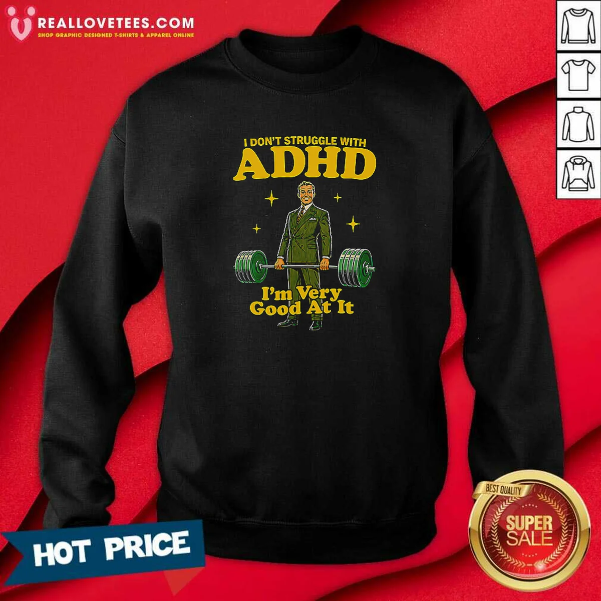 Top Very Good At ADHD Shirt - Image 4