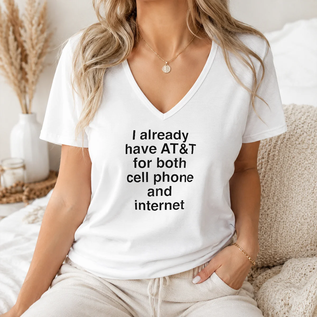 Original I Already Have AT&T For Both Cell Phone And Internet Shirt - Image 2