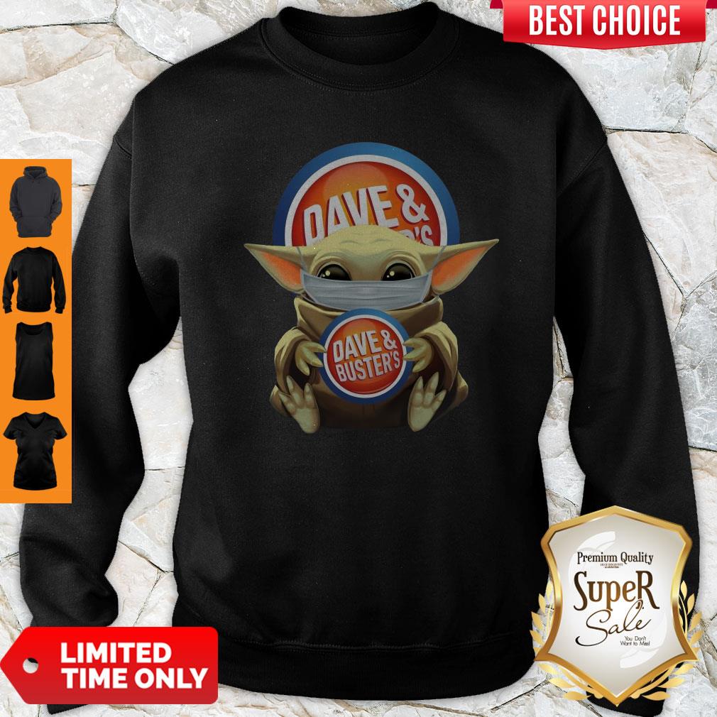 Nice Baby Yoda Face Mask Dave And Busters Shirt - Image 3
