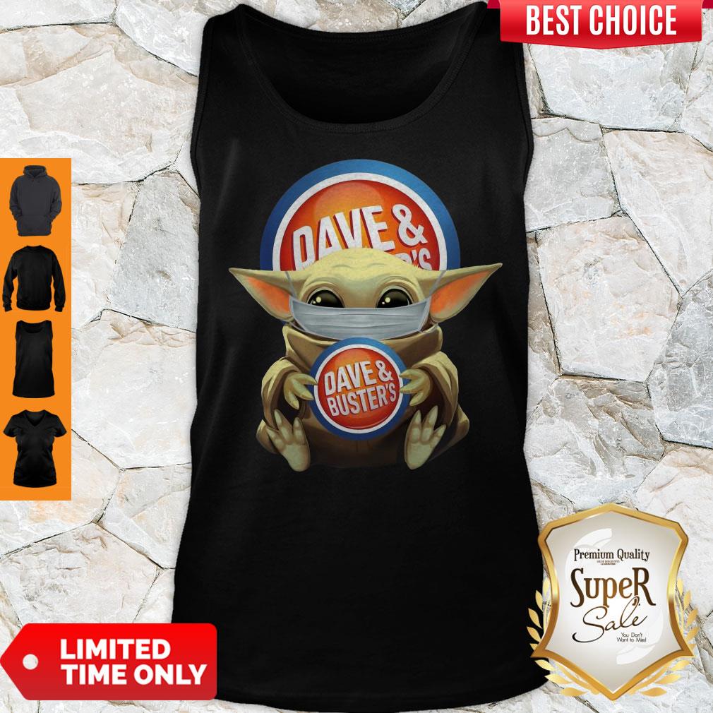 Nice Baby Yoda Face Mask Dave And Busters Shirt - Image 2