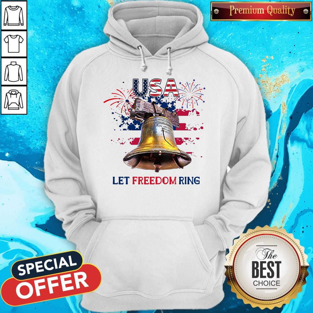 USA Let Freedom Ring 4th Of July American Flag Shirt - Image 2