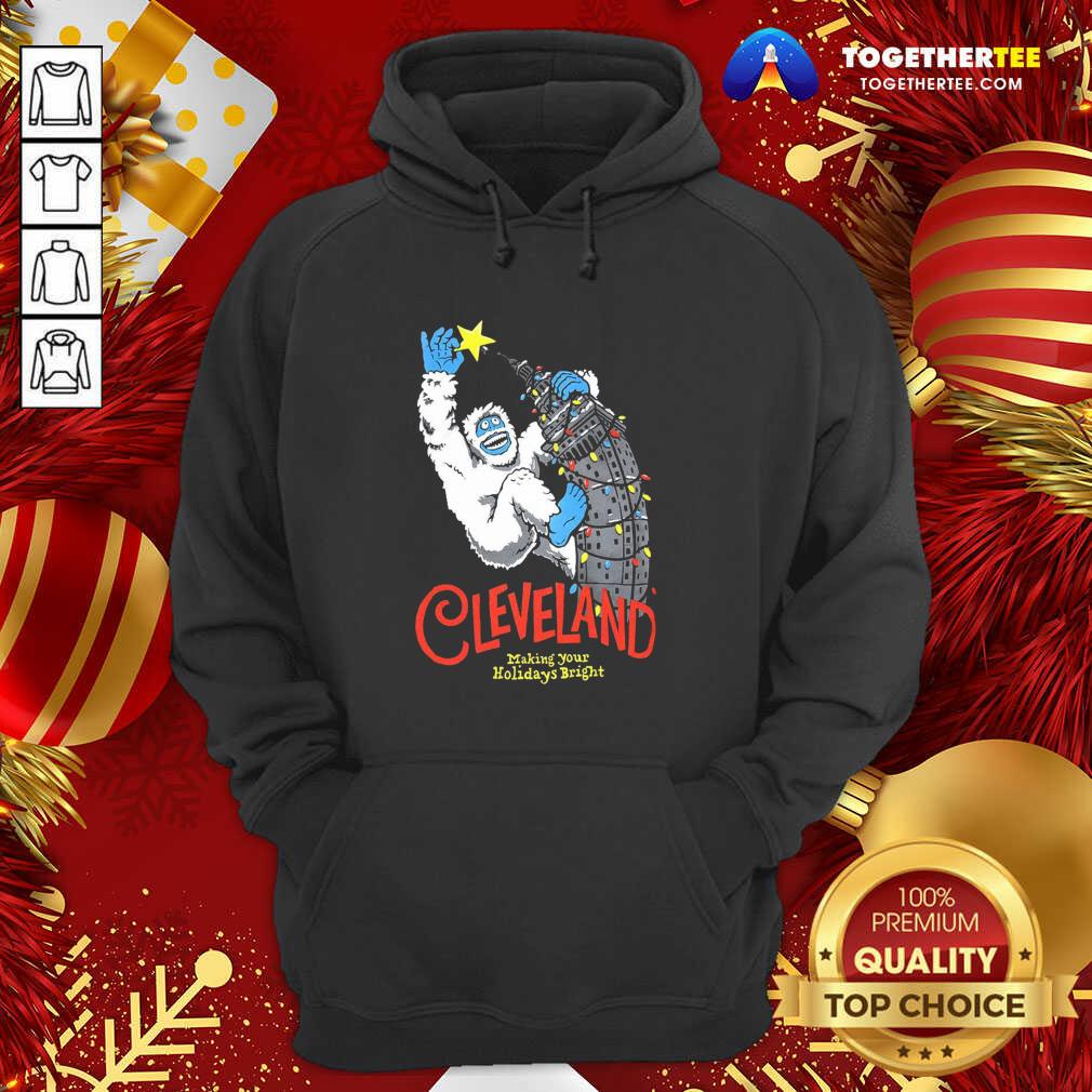 Awesome Cleveland Making Your Holidays Bright Shirt - Image 5
