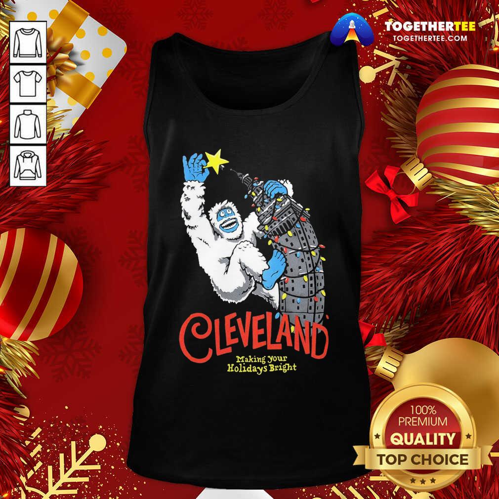 Awesome Cleveland Making Your Holidays Bright Shirt - Image 3