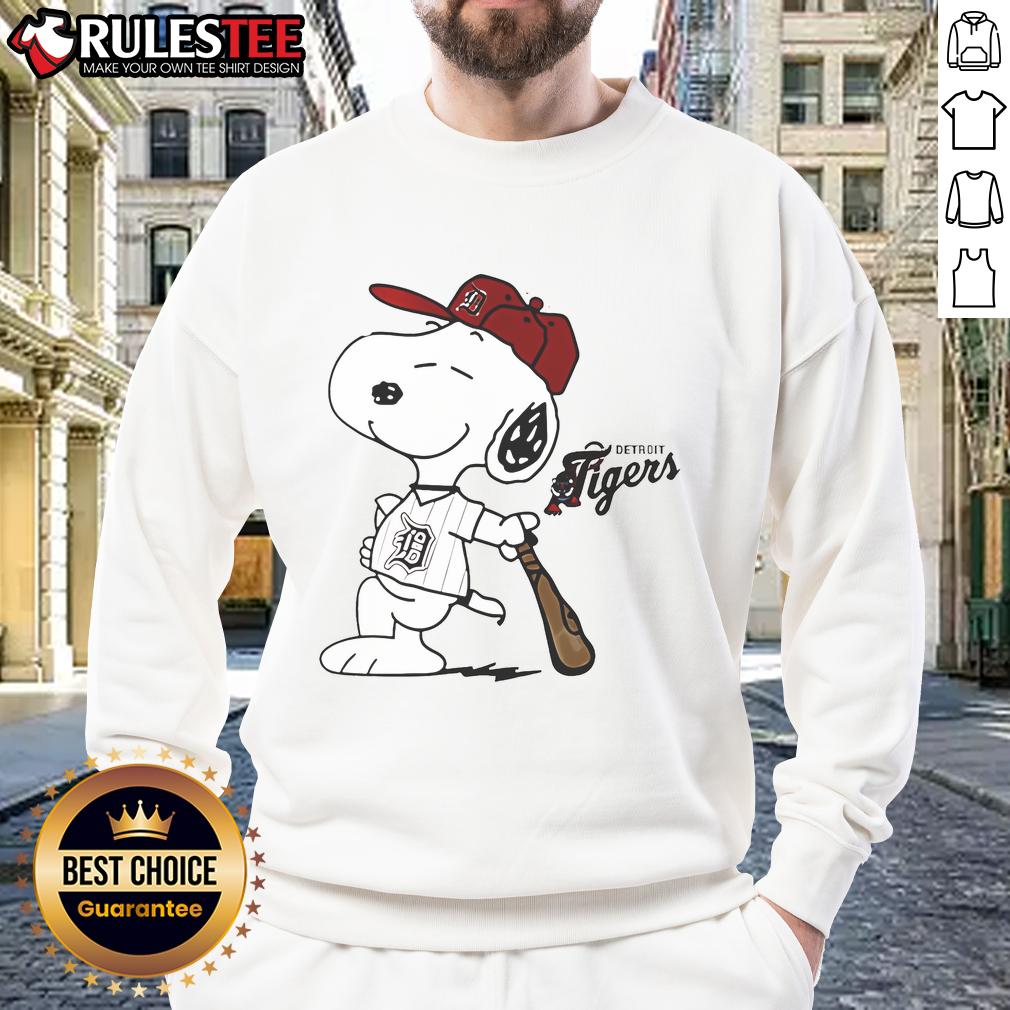 Cute Detroit Tigers Collab Snoopy 2025 Baseball T-Shirt - Image 5
