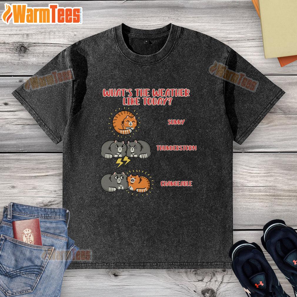 Good What's The Weather Like Today Meoweather T-Shirt - Image 6