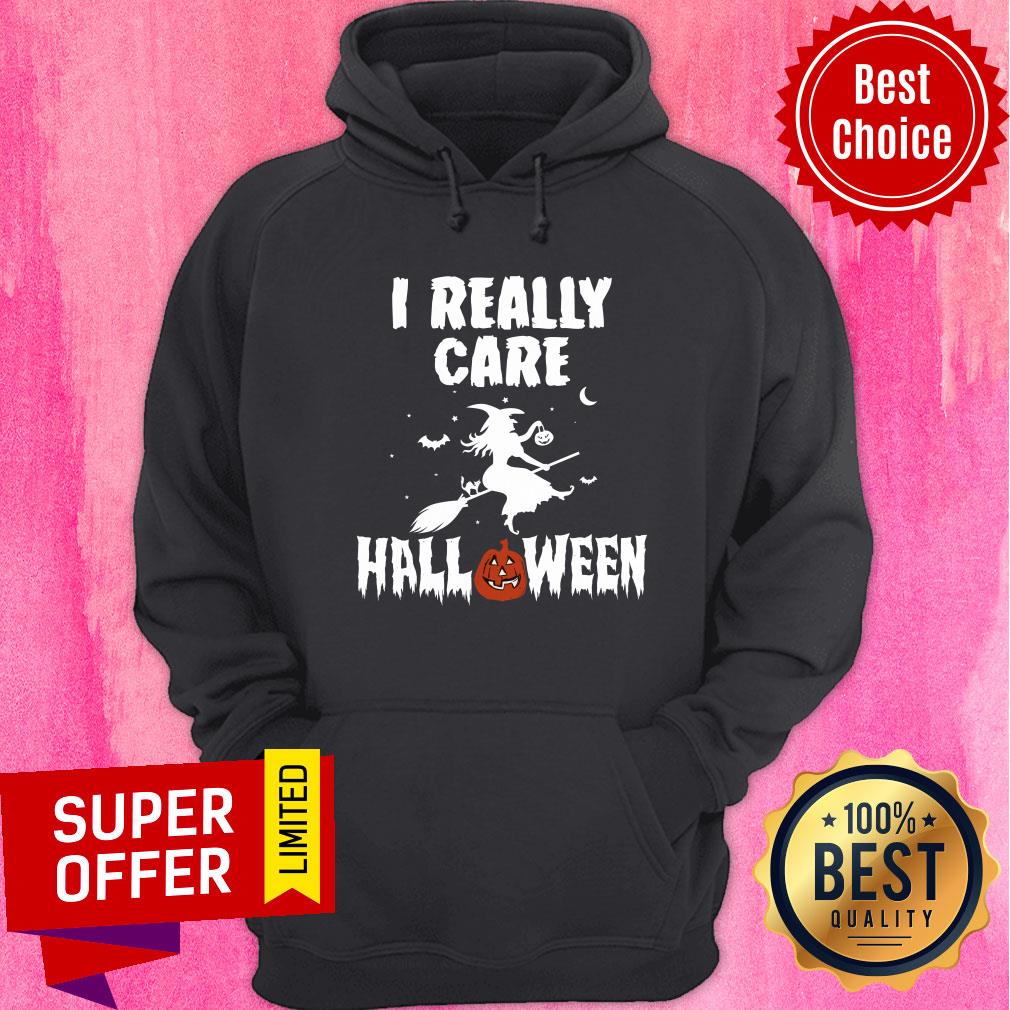 I Really Care Witch Halloween Shirt - Image 2