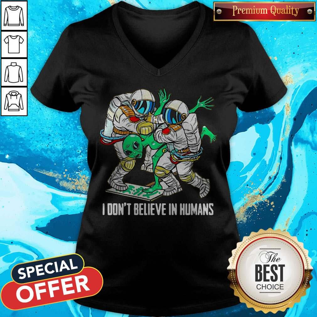 Top Alien I Don’t Believe In Humans Shirt - Image 3