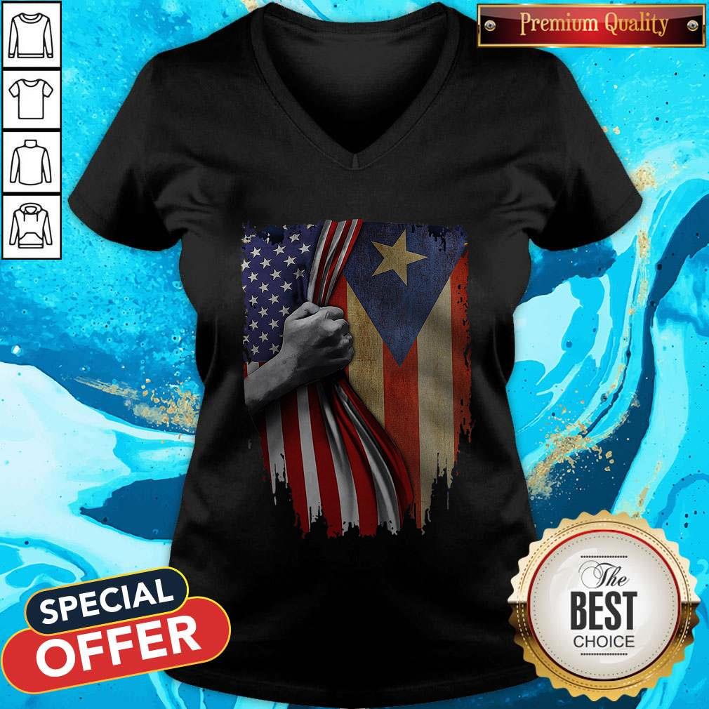Funny Puerto Rico American Flag Shirt - Image 5
