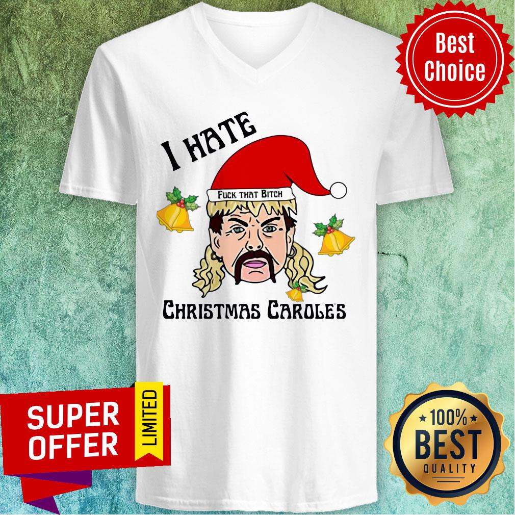 Tiger King Joe Exotic Santa Fuck That Bitch I Hate Christmas Carole’s Christmas Shirt - Image 3