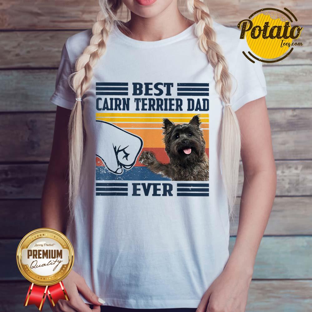 Best Cairn Terrier Dad Ever Vintage Shirt - Image 3