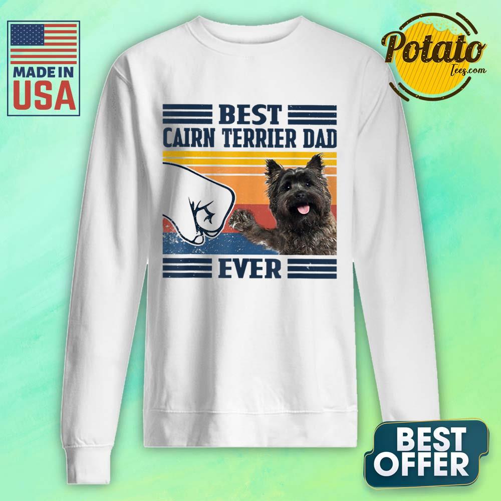 Best Cairn Terrier Dad Ever Vintage Shirt - Image 2