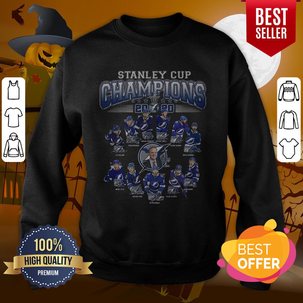 Premium Stanley Cup Champions 2020 Signatures Shirt - Image 4