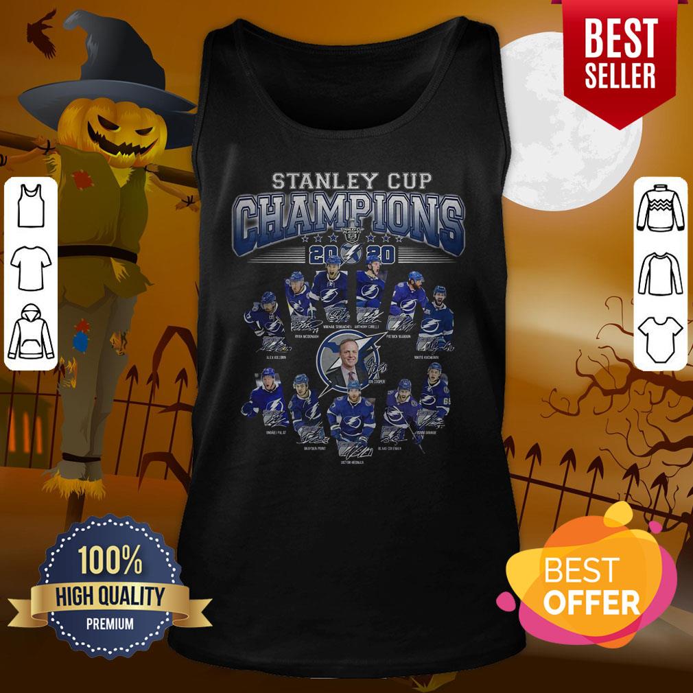 Premium Stanley Cup Champions 2020 Signatures Shirt - Image 3