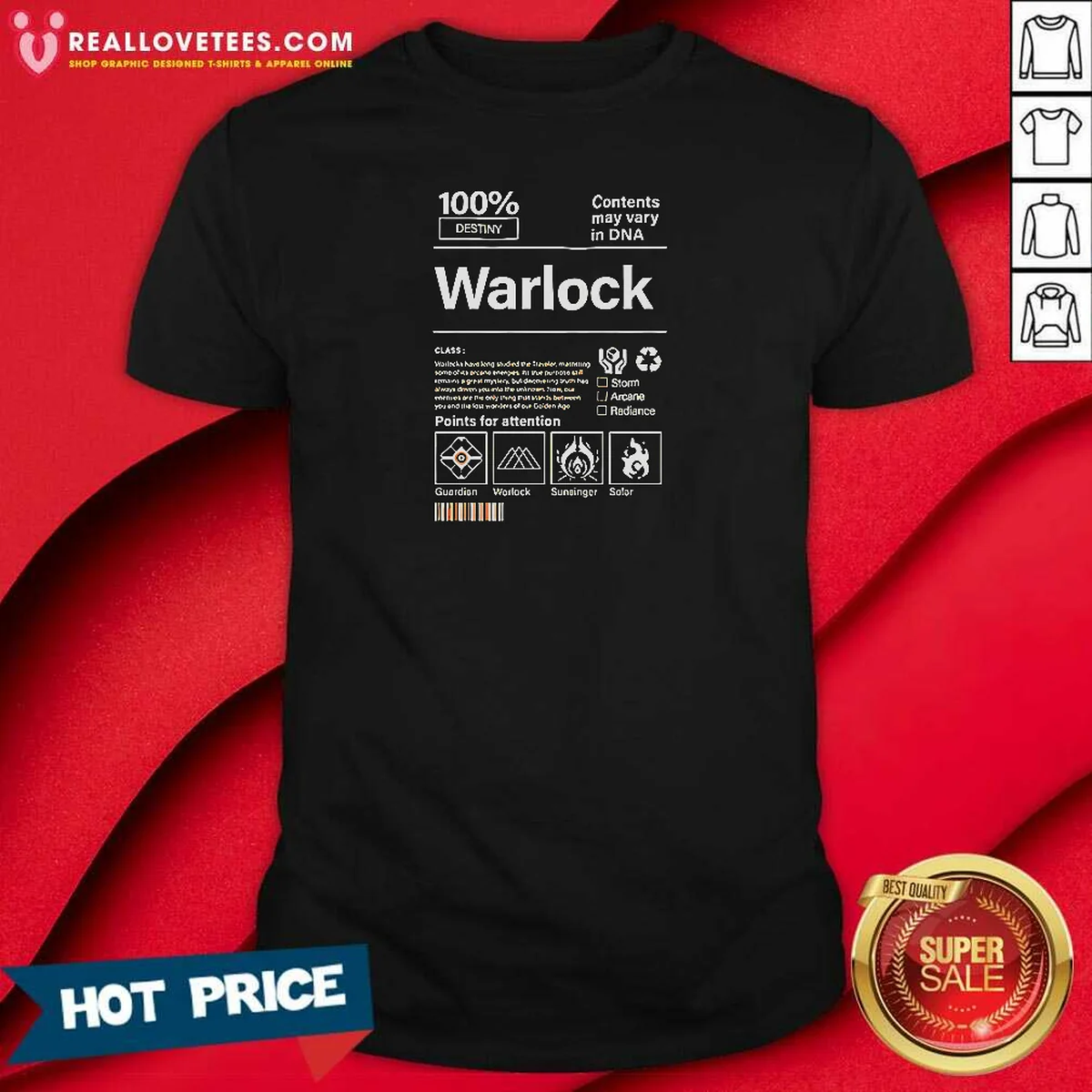 Pretty Warlock Contents May Vary In DNA Shirt