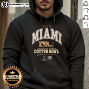 Alternative view of Good Miami Hurricanes CFP Quarterfinal At The Goodyear 2025 Cotton Bowl T-Shirt
