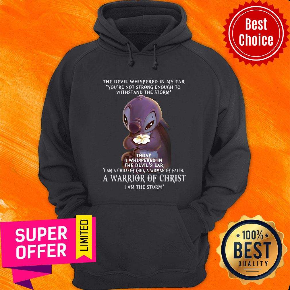Elephant The Devil Whispered In My Ear You're Not Strong Enough To Withstand The Storm A Warrior Of Christ Shirt - Image 2