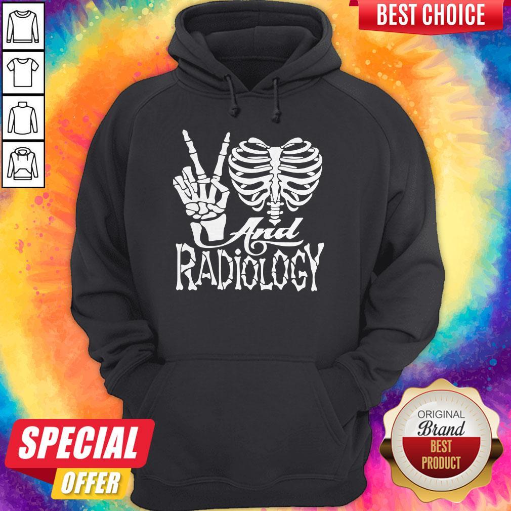 Good Peace Love And Radiology Shirt - Image 2