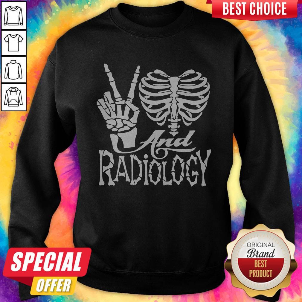 Good Peace Love And Radiology Shirt - Image 5