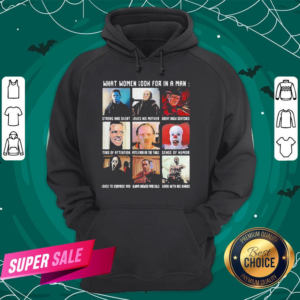 Halloween What Women Look For In A Man Strong And Silent Love His Mother Great Black Fathers Shirt - Image 5