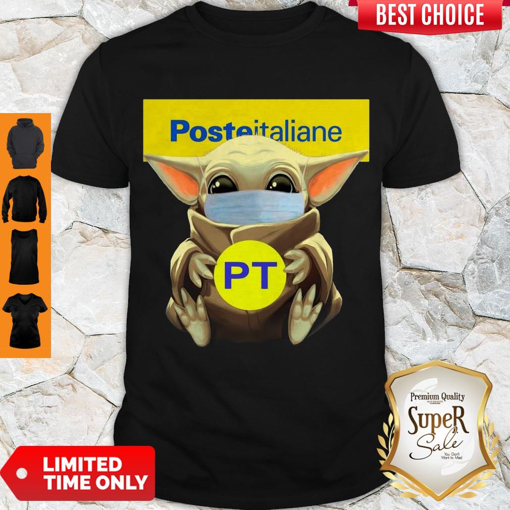 Nice Baby Yoda Face Mask Hug Poste Italiane Shirt