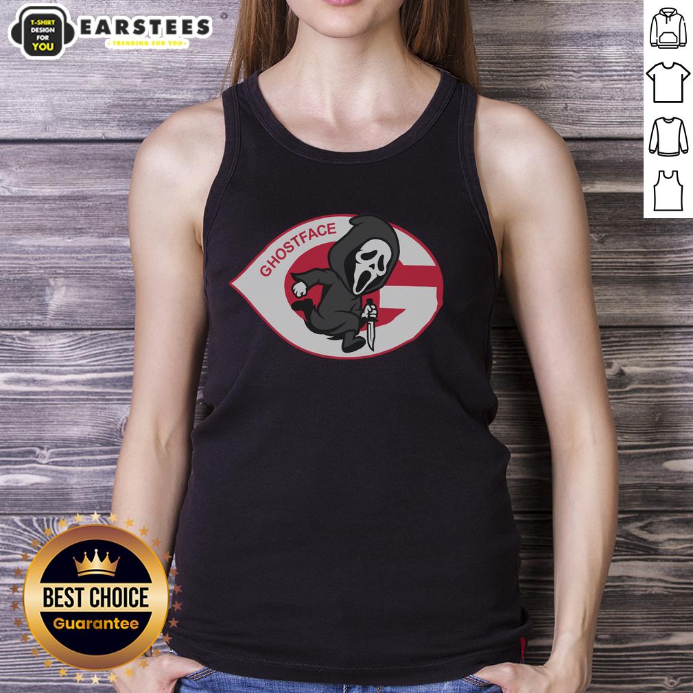 Good Runnin' Ghostface Cincinnati Reds T-Shirt - Image 4