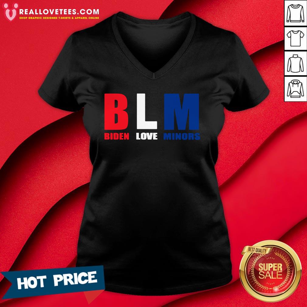 Funny BLM Biden Love Minors Shirt - Image 5