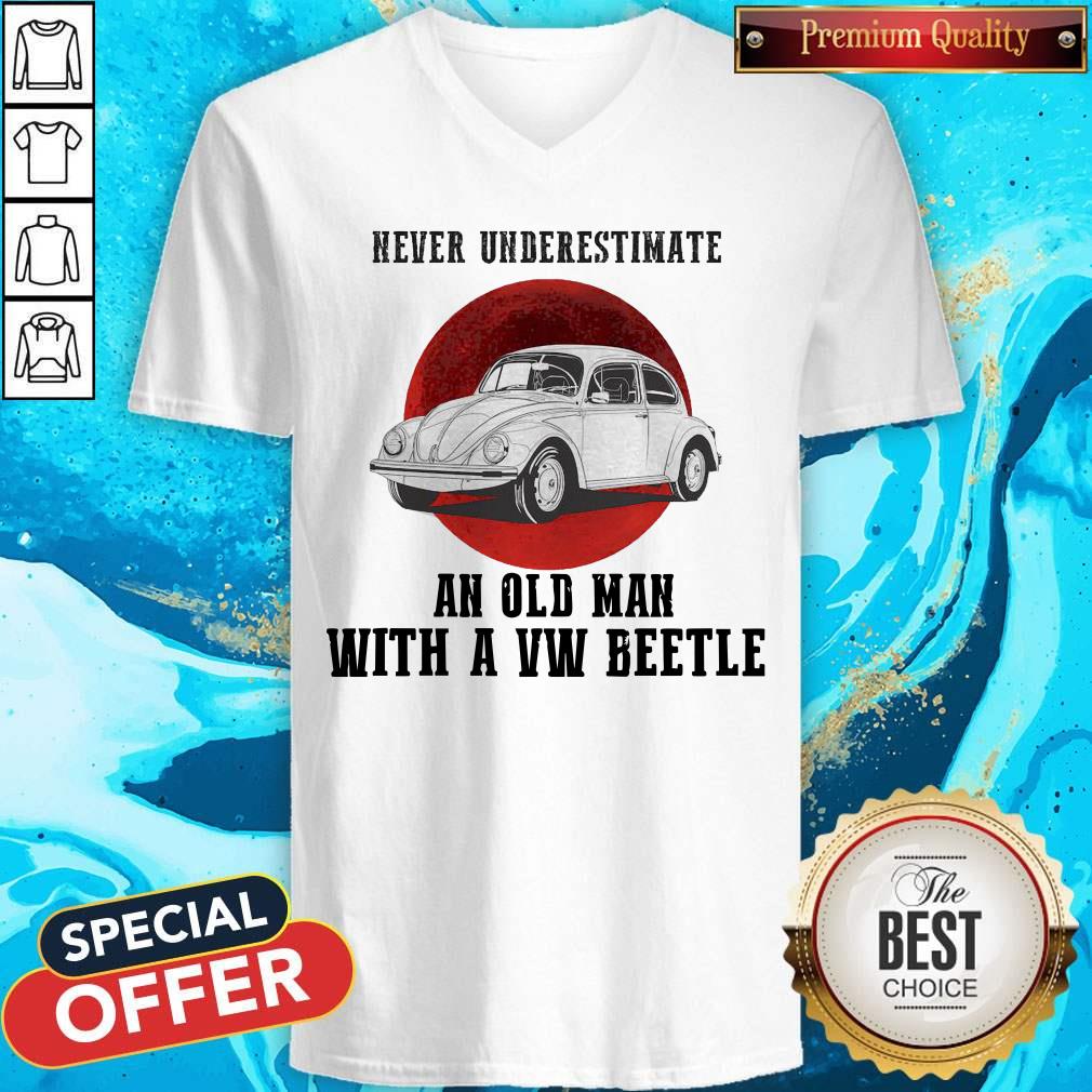 Never Underestimate An Old Man With A VW Beetle Shirt - Image 2