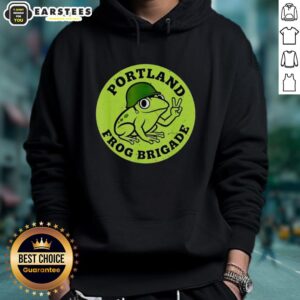 Alternative view of Nice Portland Frog Brigade Protest T-Shirt