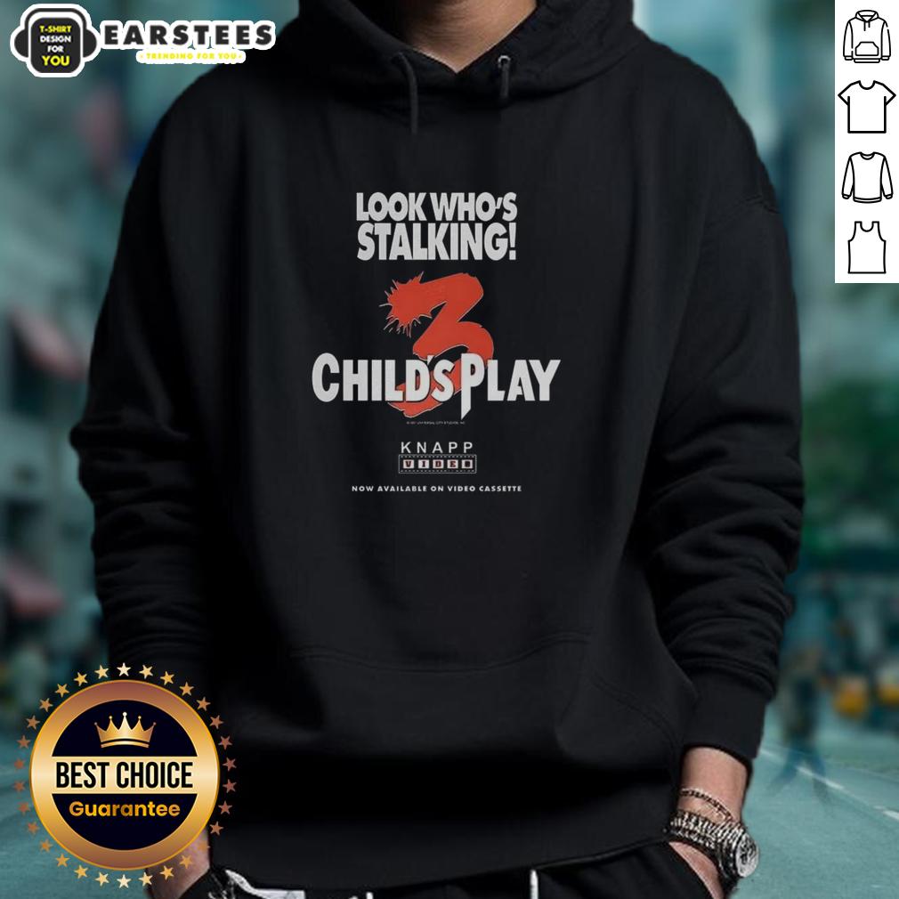 Official Chucky Child's Play 3 Look Who's Stalking Halloween Characters T-Shirt - Image 2
