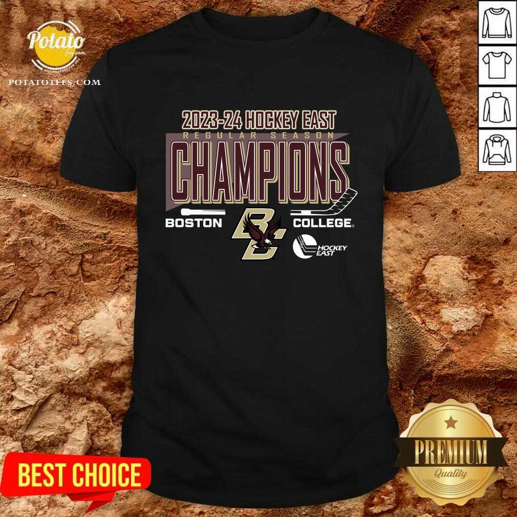 Boston College Men's Hockey 2024 Hockey East Regular Season Champions T-Shirt