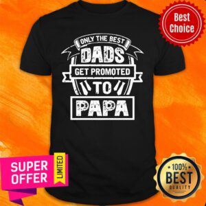Only The Best Dads Get Promoted To Papa Shirt