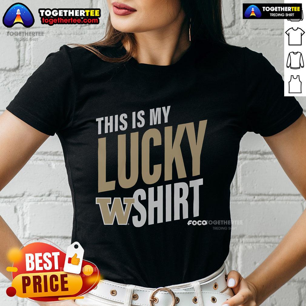 Official Washington Huskies This Is My Lucky T-Shirt - Image 3