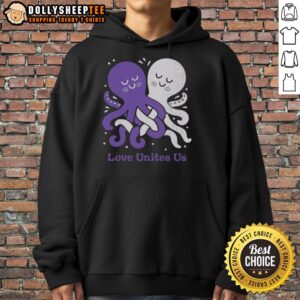 Alternative view of Cute Love Unites Us Octopi T-Shirt