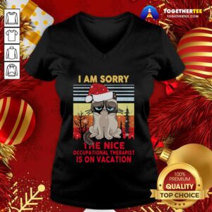 Alternative view of Nice I Am Sorry The Nice Occupational Therapist Is On Vacation Shirt