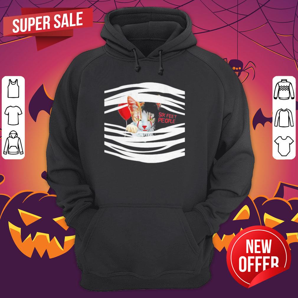 Nice Halloween Pennywise Cat Six Feet People Shirt - Image 3