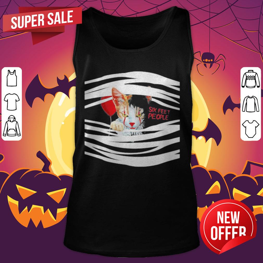 Nice Halloween Pennywise Cat Six Feet People Shirt - Image 5