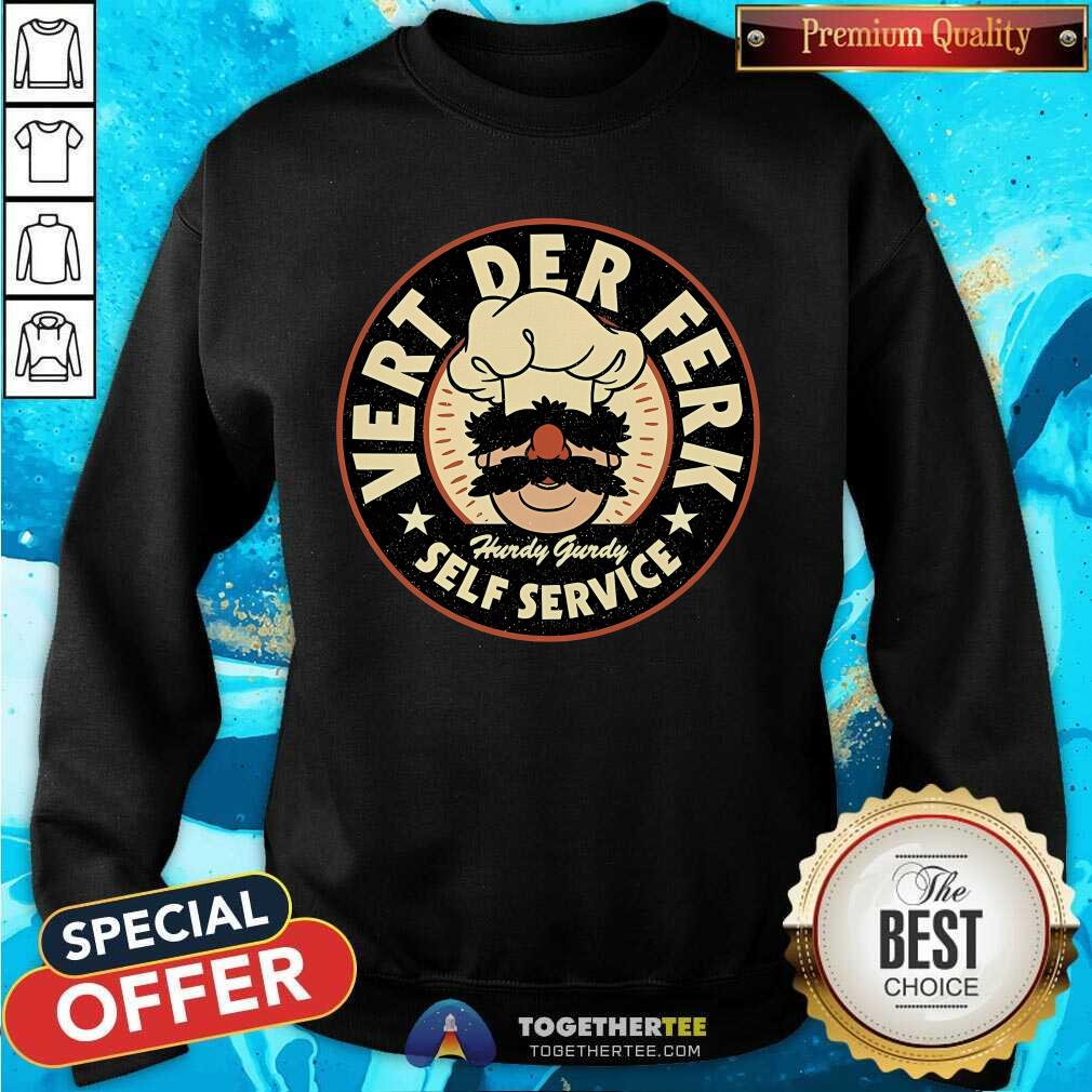 Premium Vert Der Ferk Self Service Bork Service T-Shirt - Image 4