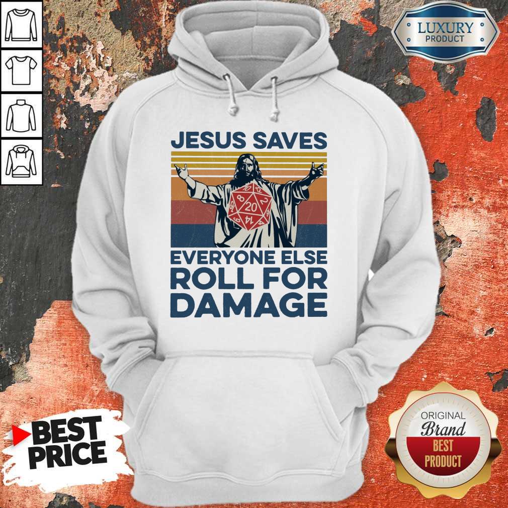 Jesus Saves Everyone Else Roll For Damage Shirt - Image 4