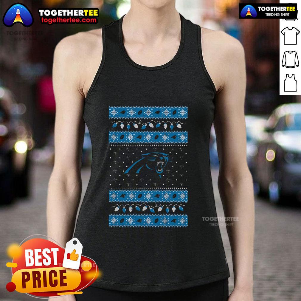 Top Carolina Panthers Holiday Christmas T-Shirt - Image 4