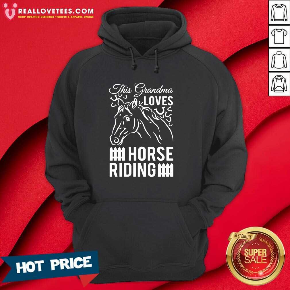 Awesome This Grandma Loves Horse Riding Shirt - Image 4
