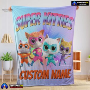 Disney Cartoon Super Kitties Blanket Fleece Customized Blanket