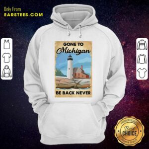 Alternative view of Awesome Gone To Michigan Be Back Never T-Shirt